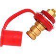 thumbnail image 4 of HUGFEGWE Battery Jump Post Battery Terminal Color Coded 250A 3/8in Battery Terminal Stud Connector with for Cars RVs Boats (Red (Positive)) UA824-16545, 4 of 9