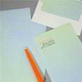 thumbnail image 7 of Lssam Premium Letter Writing Kit Stationery Set with Envelopes: 4 Double-Sided Lined Writing Papers in Soothing Morandi Gradient Colors & 2 Matching Envelopes for Elegant Correspondence, 7 of 7