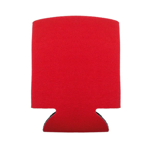 SLUOHZXI Blank Beer Can Cooler Sleeves (1-Pack) Bulk Sublimation Blanks for Plain Collapsible Foam Can Sleeves Coolers for Soda Cans & Bottles Red
