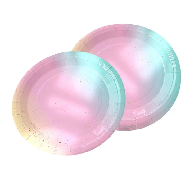 Vajilla Desechable Rosa Pastel Para Fiesta – 50 Piezas: Platos, Vasos, Servilletas, Mantel – Decoración Cumpleaños