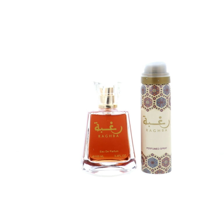 Lattafa Raghba Man Eau De Parfum Spray plus 1.7 oz Lattafa Raghba Man Eau De Parfum Spray plus 1.7 oz
