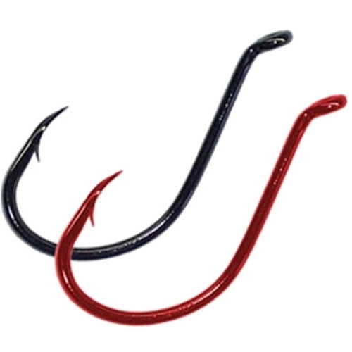 Owner SSW All Purpose Bait Hook w/Cutting Point #1/0 Up Eye Red 8/Pk 5111-113 