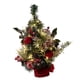 thumbnail image 1 of Mini árbol de Navidad con luces LED, decoración de mesa para el hogar. rojo y verde 40cm, 1 of 9