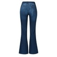thumbnail image 6 of TIANEK Straight Jeans for Women Fashion Full-Length Mid Waist Jeans for Women Denim Pants Relaxed Fit Stretchy Jeans for Women 2023, 6 of 7