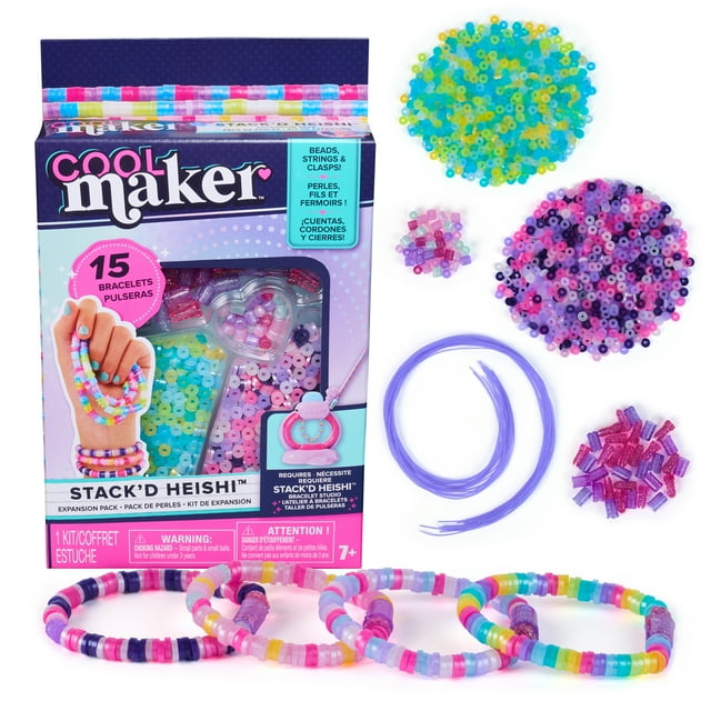 Cool Maker, Stack’d Heishi Bracelet Maker Expansion Pack, for Kids Ages 7 and up
