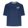 thumbnail image 4 of FITORON Mens Graphic T Shirt, Short Sleeve Causal Print Crew Neck Summer Men's Tees Navy, 4 of 4