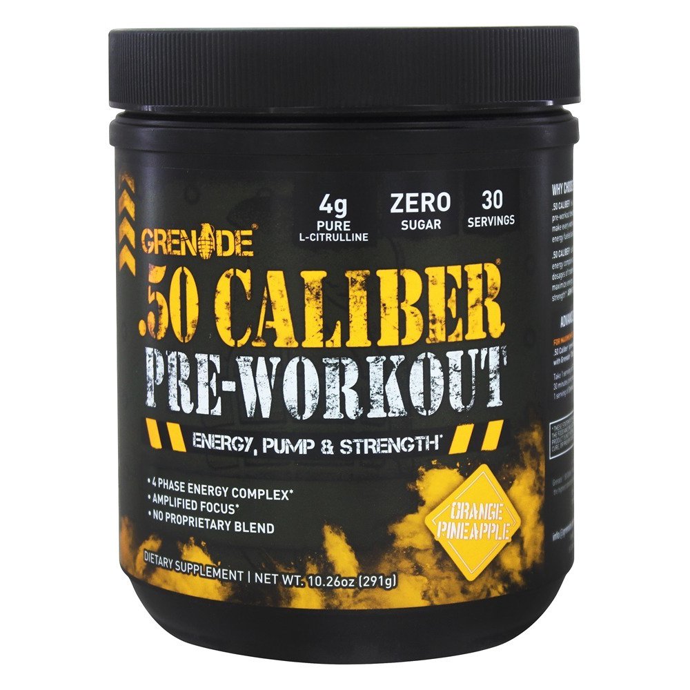 Grenade .50 Caliber PreWorkout Orange Pineapple 30