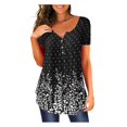 thumbnail image 1 of Fiudx Tops para Mujer Camiseta Holgada Estampada a La Moda para Mujer, Blusa de Manga Larga, Tops Informales con Cuello Redondo, 1 of 6