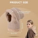 thumbnail image 3 of Gorros térmicos de invierno | Gorro de punto 3 en 1 con mascarilla y bufanda para mujer y hombre | Gorros de invierno resistentes al viento | Gorros de invierno para mujer, 3 of 9