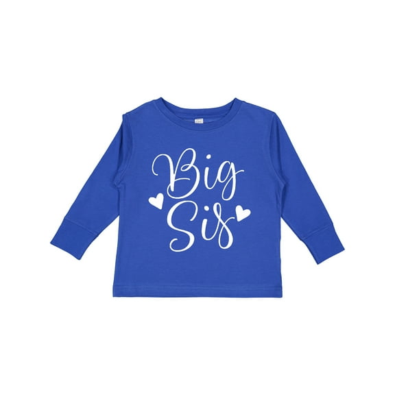 Inktastic Cute Big Sis Girls Announcement Girls Long Sleeve Toddler T-Shirt