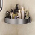 thumbnail image 6 of sunsanly Corner Shower Caddy Easy Installation Storage Rack Suction Cup Style Bathroom Shelf Waterproof Oil-proof Organizer, 6 of 8