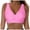 Pink, variant on Kogui Bikini Tops for Women Push Up Swimsuit Top Lace Up Padded Bathing Suit Tops Twist Bikini Top Only (Yellow,XXL)