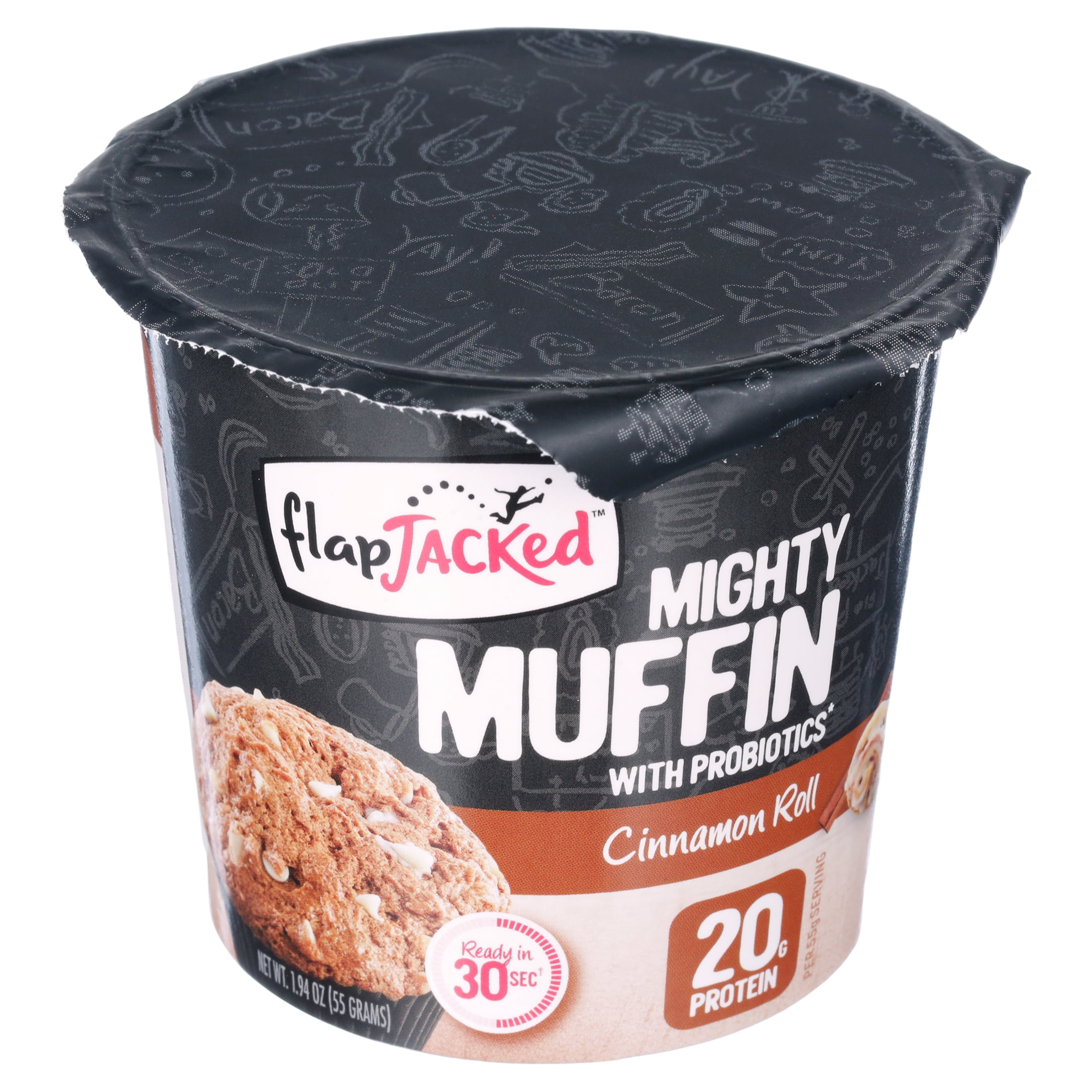 FlapJacked Mighty Muffin Cinnamon Roll, Microwavable, 1.94 oz