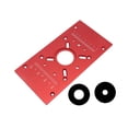 thumbnail image 3 of Colaxi Plaque d'Insertion de Table de Routeur M8 Plaque de Routeur Plaque Rabattable Planche de Coupe Machine de Coupe Kit de Levage de Routeur pour Rainurage Coupe Chanfreinage Rouge, 3 of 8