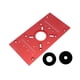 thumbnail image 3 of Placa base de inserción para sierra de mesa de fresadora M8, placa abatible para fresadora, fresadora de elevación manual Rojo, 3 of 8