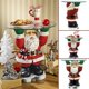 thumbnail image 2 of Adorno de resina para mesa navideña con tapa de vidrio escultural de Papá Noel, decoración para el hogar y la sala de estar, artesanía casera para mesa navideña, 2 of 4