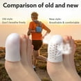 thumbnail image 2 of Big Toe Caps 8 Pack Breathable Gel Toe Protector Cover Great to Cushion Toe and Provides Pain Relief from Corns, Blisters for Woman and Man, 2 of 7