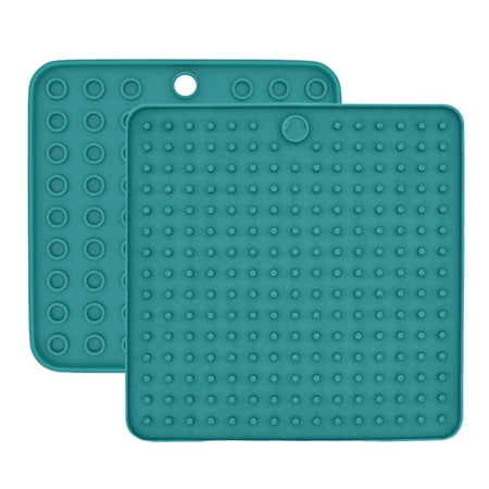 

Julam Silicone Trivet Mat-Multipurpose Trivet Mat for Hot Dishes-Silicone Pot Holders Hot Pads Plate Holder Gripper Pad Garlic Peeler Drying Mat Coasters