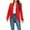 Red, variant on Lindreshi Shackets for Women 2023 with Pockets Woman Solid Color Casual Loose Ruffles Button Jacket Long Sleeve Short Suit