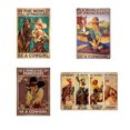 thumbnail image 2 of Kit Pintura Hierro Rectangular Placa Metal Vintage Vaquera Occidental 20x30cm 4 Uds., 2 of 9