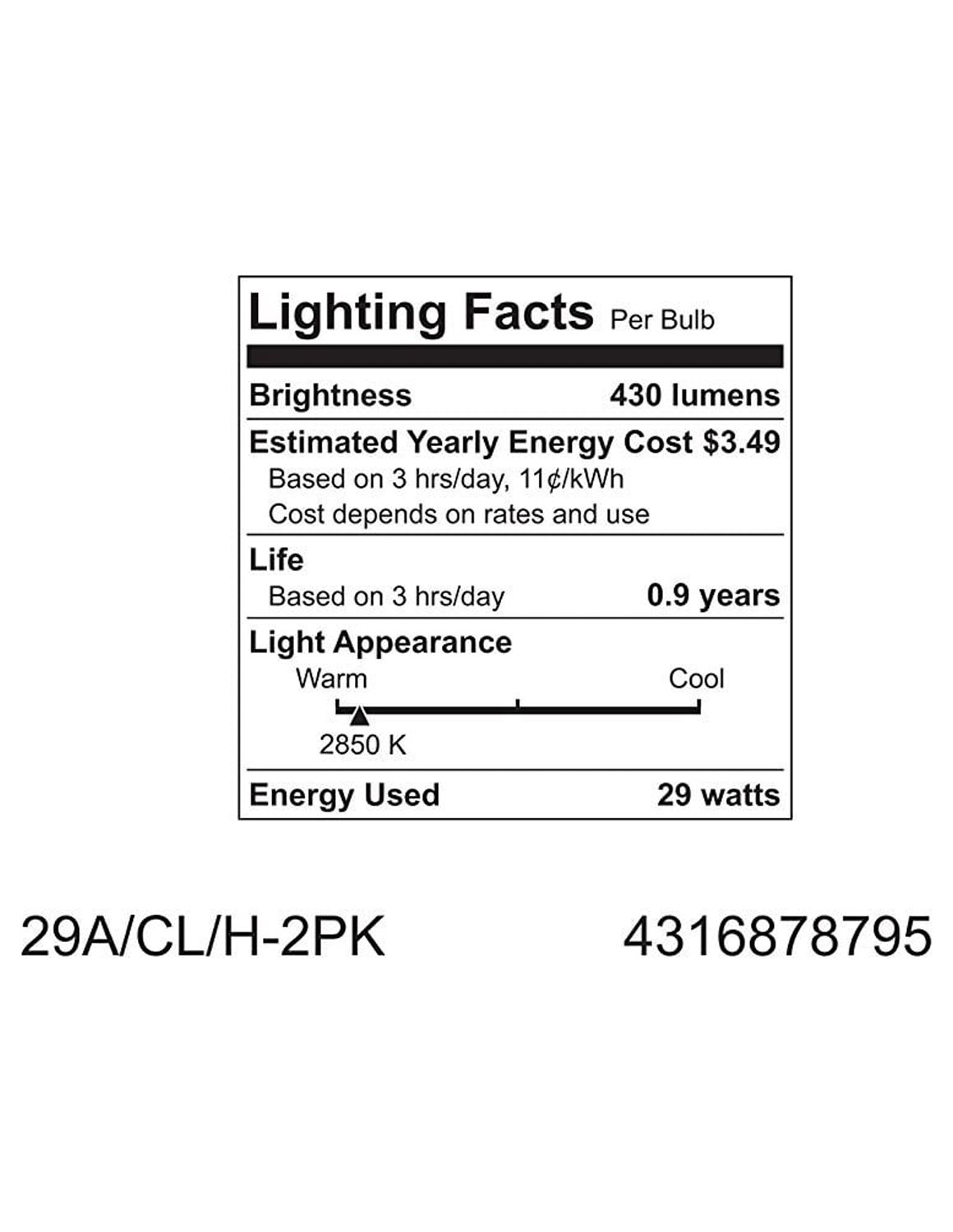 GE 29 Watt (40 Watt Equivalent) Clear Halogen Light Bulb, 2 Pack - image 4 of 4