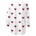 thumbnail image 2 of lnmuld Cute Summer Tops Valentine's Day Floral Lace Blouse for Girls Featuring Ruffle Hem and Bow Detail Long Sleeve Party Wear Top Color:White,Size:3-4 Years, 2 of 5