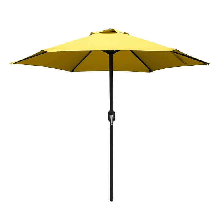 Abble 7.5ft Patio Umbrella with Crank Handle Outdoor Market Abble 7.5ft Patio Umbrella with Crank Handle Outdoor Market