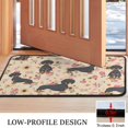 thumbnail image 3 of Dachshund and Flower Door Rugs,Washable Non Slip Door Mats Indoor,Decorative Door Mats,Entry Mat Indoor for Entrance,Bedroom,Kitchen,Bathroom,30"x17", 3 of 6