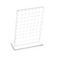 thumbnail image 5 of Soporte de acrílico para pendientes con 72 agujeros para guardar joyas. Almacenamiento versátil para pendientes. Transparente, 5 of 9
