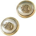 thumbnail image 2 of Le Bouton Gold 7/8" Crest Shank Buttons, 2 Pieces, 2 of 6