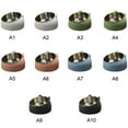 thumbnail image 2 of 15 Degree Tilted Pet Cat Bowl Stainless Steel Puppy Cats Food Drink Water Feeder with Non-slip Base Neck Protection Dish Bowl, 2 of 9