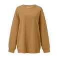 thumbnail image 1 of WEAIXIMIUNG Robe Sweat-Shirt Midi Mode Femme Décontractée Couleur Unie Épaule Ample Col Rond Manches Longues Hoodie, 1 of 2