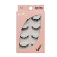 thumbnail image 1 of TechWave Mixed 4 Pairs Eyelashes Pack Thick Eyelash Reusable Lashes Wispy And Light Drag Lashes Vegan Reusable Eyelashes Self Eyelash Book Holder False Eyelashes Natural Individual Natural False, 1 of 2