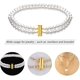 thumbnail image 3 of 8 Piezas 4 Tamaños Hebilla Deslizante Cerradura Collar Conector Trenzado Tubo Deslizante Hebilla Correa Estuche De Almacenamiento Para Pulsera En Capas Collar Joyería Artesanal Vhermosa, 3 of 4
