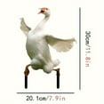 thumbnail image 3 of Leaping And Galloping Goose Ground Plug,Duck Decor Acrylic Goose Decorative Gardening Stakes,Funny Yard Art Garden Lawns Potted,Outside Garden Art Outdoor Decorative Stake Accessories Yard Decoration, 3 of 6