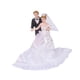 thumbnail image 2 of Figura de pastel de bodas, conjunto de novios, simulación multifunción, escena en miniatura, estatua de pareja de personas para escena en miniatura B, 2 of 9