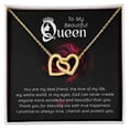 thumbnail image 3 of To My Beautiful Queen You Are My Best Friend Inseparable Necklace, 3 of 7