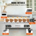 thumbnail image 2 of VEVOR Commercial Electric Griddle, 2800W Countertop Half-Flat Top Grill, 122℉-572℉ Adjustable Temp, 28in Stainless Steel Griddle Grill with 2 Shovels for Home or Restaurant (No Plug), 2 of 9
