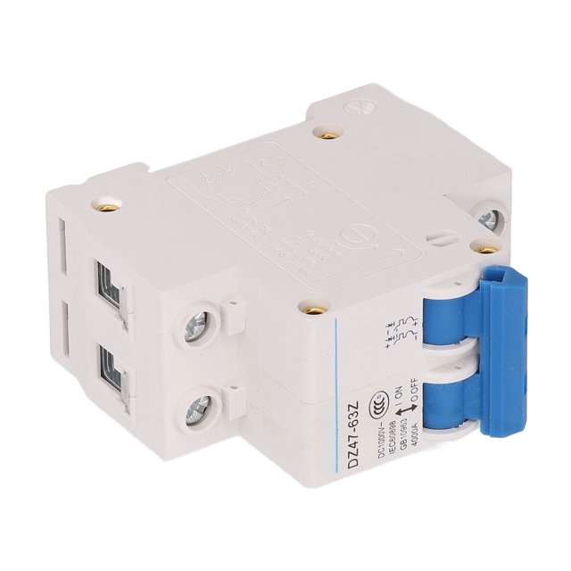 Home Protection Air Switch, DIN Rail Mount PC Casing Sensitive Mini Circuit Breaker DC 1000V 4000A Breaking Capacity For Power System 32A,63A