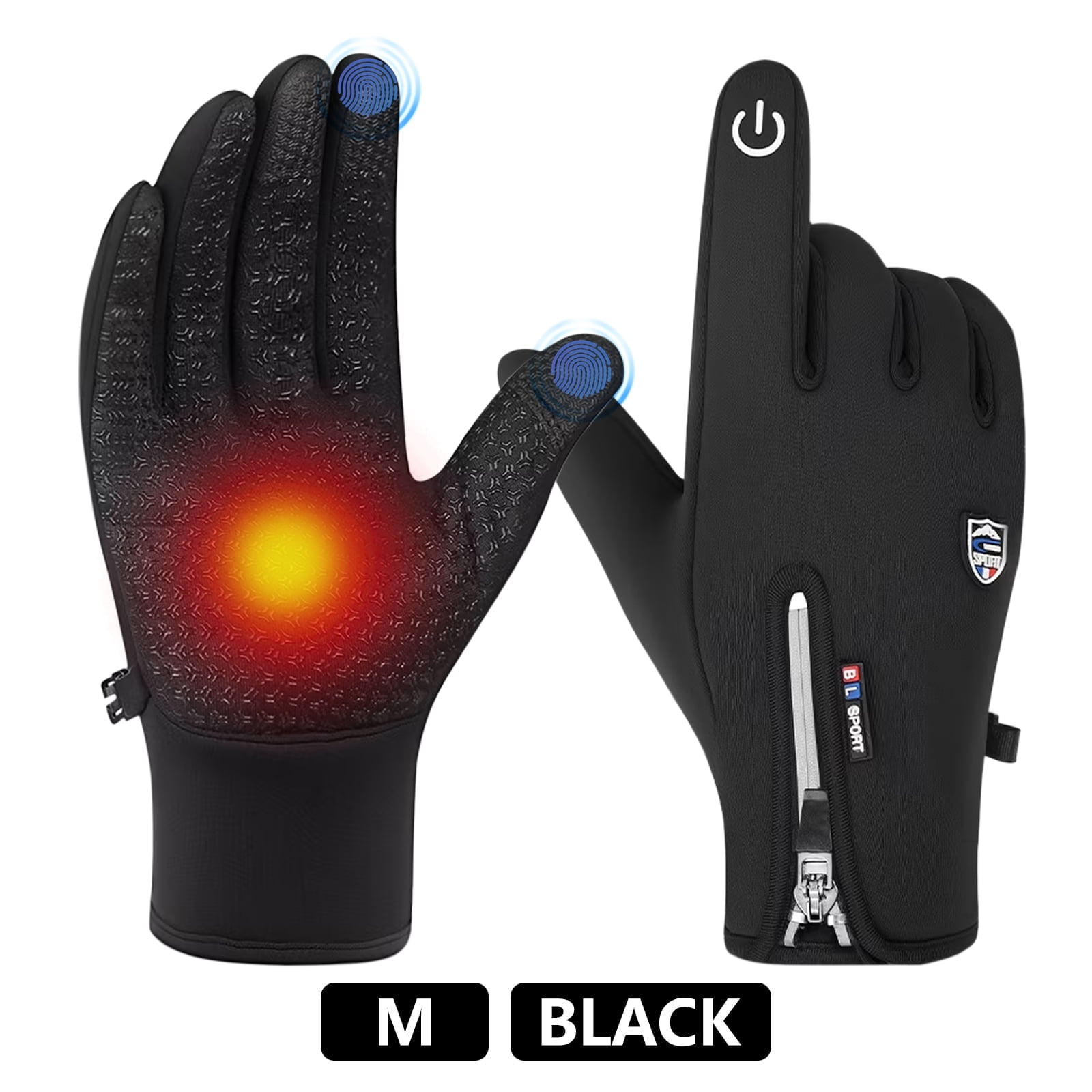 Foricom Shield Winter Touchscreen Gloves Black