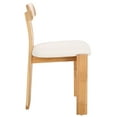 thumbnail image 6 of Safavieh Cayde Modern Wood Dining Side Chairs, Cream / Light Blonde, 6 of 8