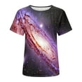 thumbnail image 4 of Penkiiy Galaxy Printed Shirt,Women's Shirts Unisex 3D Graphic Print Fashion T-Shirts for Adults Teens Novelty Casual Tee Tops L Multicolor, 4 of 6