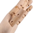 thumbnail image 3 of 7" Wood Art Mannequin Hand Model Flexible Moveable Fingers Manikin Hand Figure, Left Hand, 3 of 10