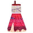 thumbnail image 2 of Disney Moana 2 niñas Cosplay princesa vestidos de fiesta de verano niños ropa de aventura vintage conjunto Moana disfraz de pollito cerdo, 2 of 5