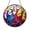 Acrylic 3.5 Inch, variant on Flamenco Dancers Stained Glass Suncatcher Window Hanging, Colorful Decorative Glass Art Panel with Dancing Figures and Flowing Dresses, Round Sun Catcher Window Decor Ornament Gift Idea