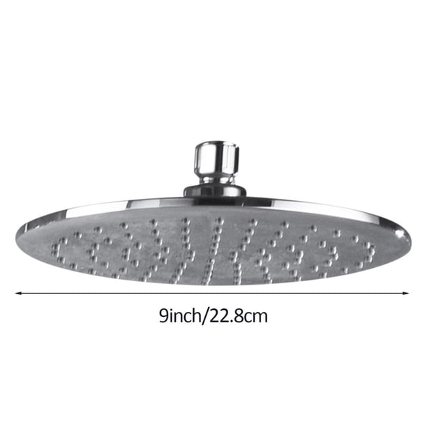 Cabezal De Ducha Superior Redondo De Lluvia Grande De 9 Pulgadas, Acabado Cromado Con Conexión De Bola Giratoria Para Suministros De Hardware De Baño Minnieouse TO005117-00