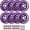 Royal Purple, variant on Rollerex VXT500 Inline Skate Wheels (8-Pack w/Bearings, spacers & washers) (Size & Color Options Available) - for Indoor, Outdoor, Hockey - For Roller Blade Wheel Replacement (76mm, Deep Sea Blue)