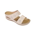 thumbnail image 2 of LSLJS Women's Ladies Girl Comfortable Hollow Flowers Open Toe Sandals Soft Sole Shoes, Platform Slippers, 2 of 4