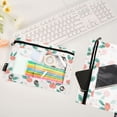 thumbnail image 6 of 2 Pack Flip Folders with Clear PVC Window Binder Pouches 3-Ring Binder Organizer for Office & Home Peach Holly Leaves and Berries, 6 of 6