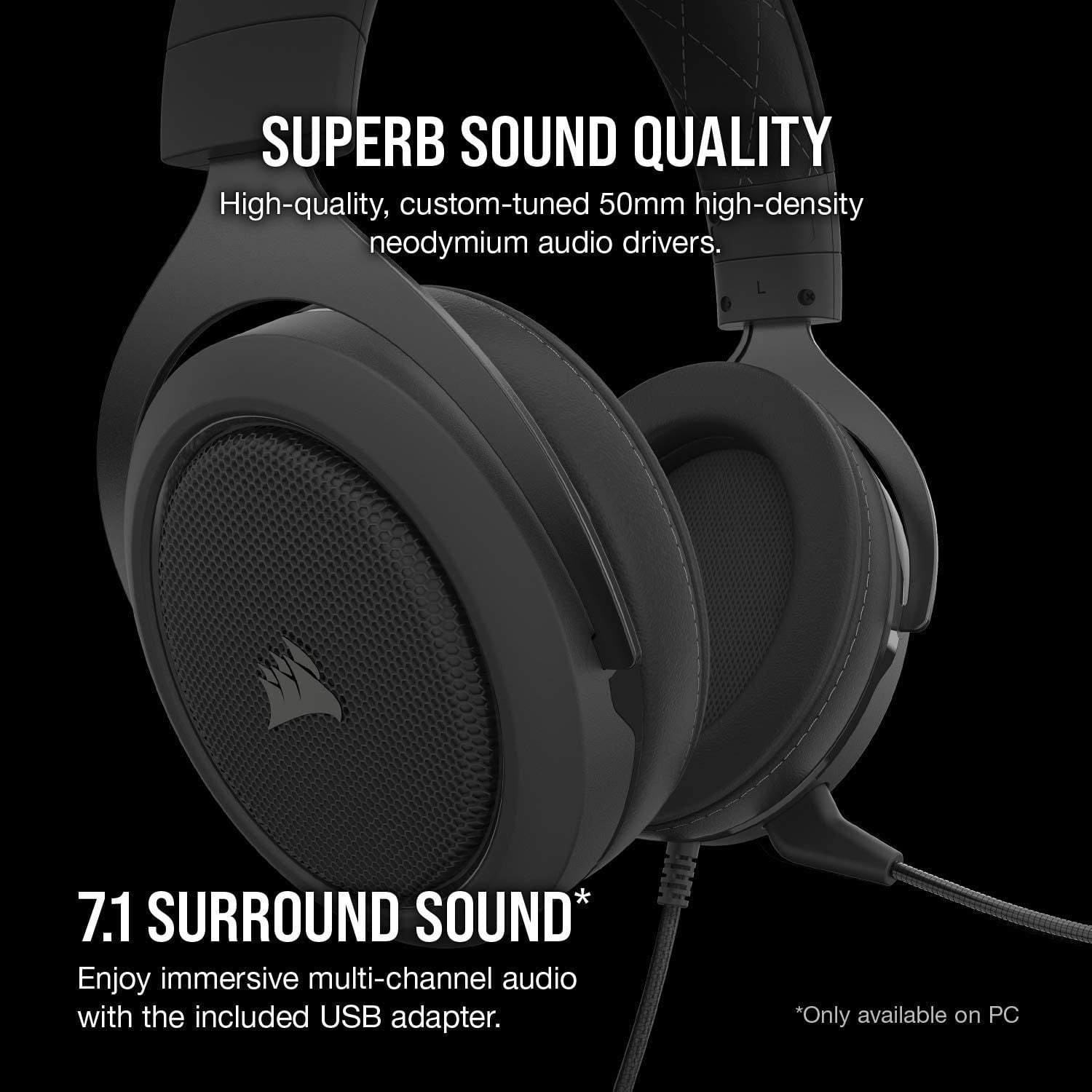 corsair hs60 surround gaming headset